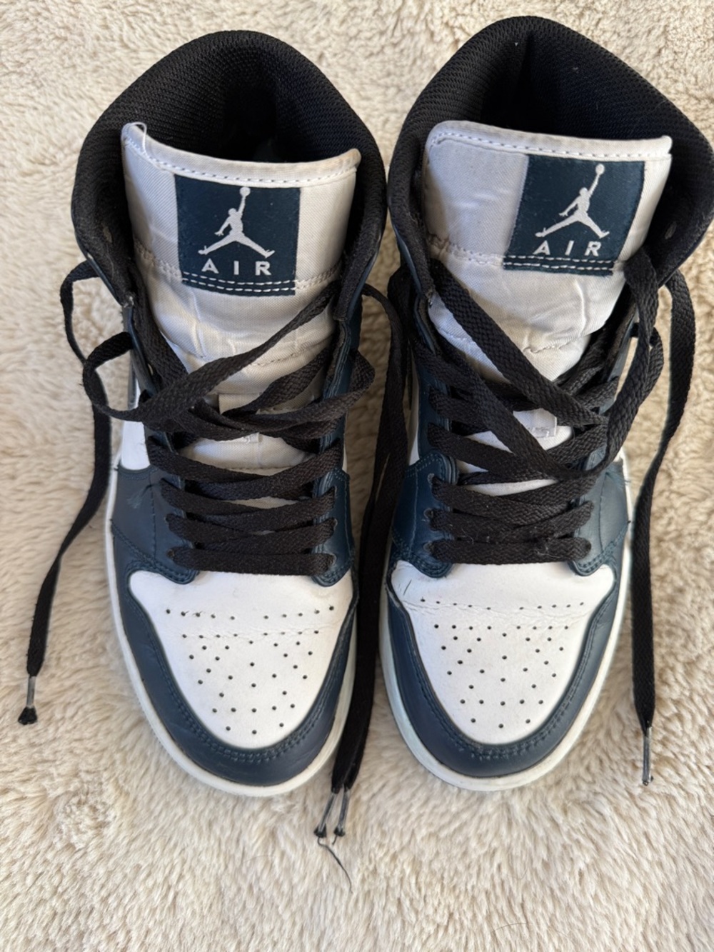 Nike Jordan 1’s High Top Basketball Sneakers-Armory Navy - men’s 8